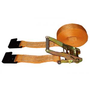 5000kg Polyester Webbing Slings With Flat Hook / Cargo Lashing Strap