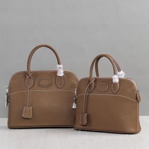 China high quality ladies cowskin shell bags 27cm 31cm brown designer bag handbags women luxury handbags famous brand handbags supplier