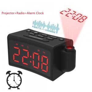 180 Degree Rotating Alarm Clock FM Radio With Creative Curved Surface