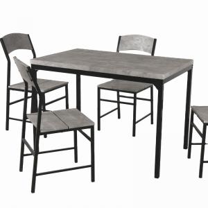 Roydom ODM Wooden Dining Table And 4 Chairs Set 5 Piece Dining Table Set