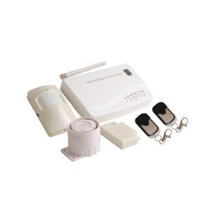 China 433 mégahertz 7 ont câblé le système d'alarme intelligent des zones 12V SMS GSM avec le capteur de fumée wholesale