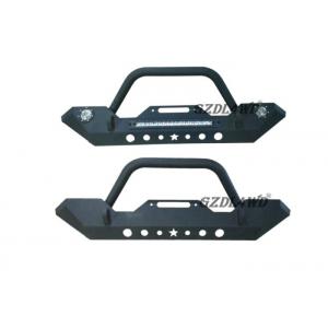 China Solid 4x4 Front Bumper Guard Jeep Wrangler JK With Black Powder Coated Steel supplier