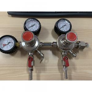 Brass Dual System 2 Stage CO2 Pressure Regulator for Draft Beer and Kombucha Set Ups