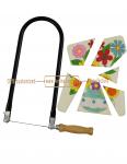 Aminatech 5 U Tube Fret Saw Frame with Wooden Grip for junior students to learn and practise paint board carving and pa
