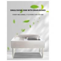 China OEM Stainless Steel Wash Sink For Kitchen Upstanding Waterproof on sale