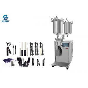 Stainless Steel Tank Mascara Filling Machine 14kw Power With Two Nozzles