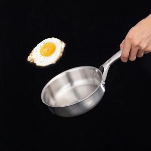 Good Quality Cookware 16 CM Mini Pans Eggs Cooking Fry Pans 18/8 Stainless Steel Frying Pan With Stainless Steel Handle