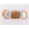 Wooden Cosmetic Cream Jar Cylinder Shape Screw Cap 5 Gram - 150 Gram