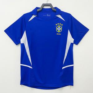 China Stripe Twill Retro Soccer Shirts Blue V Neck Football Jersey supplier