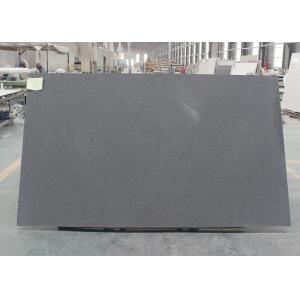 China Polished Dark Grey Engineered Quartz Stone Slabs For Countertop Hotel Kitchen wholesale