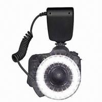 Macro Photography LED Studio Ring Flash for Nikon, Canon, Olympus and Panasonic DSLR