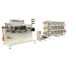 China Adjustable Speed Diaper Hook Machine Slitting And Rewinding Machine for sale