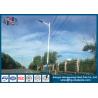 China Single Arm Galvanized Tapered Outdoor Light Poles Q235 Height 8m Weather Resistance wholesale