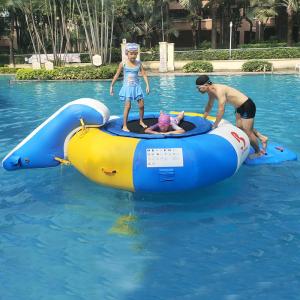 China 0.7mm Inflatable Water Trampoline Combo With Slide supplier