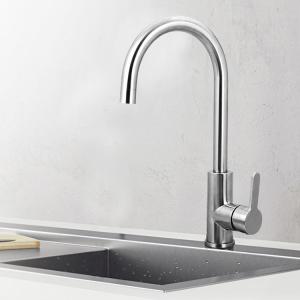 China Brushed SUS 304 Goose Neck Stainless Steel Faucet wholesale