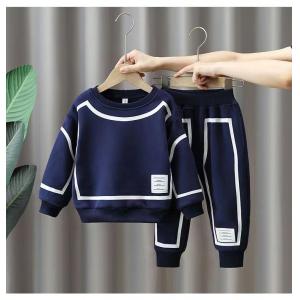 Round Collar 5 Years Boy Organic Cotton Kids Clothes XXS-XL