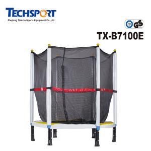 Indoor bungee mini trampoline with safety net