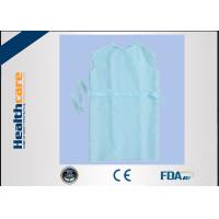 China PP Or PE Coated Disposable Isolation Gowns Different Size with V Collar and Pockets on sale