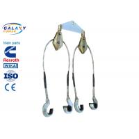 Four Bundled Conductor Lifting Hooks , Twist - Free Wire Rope Conductor Stringing Block