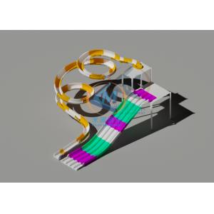 H6M+H9M カスタムプールスライド 新しいウォータースライド プール付き FRP素材