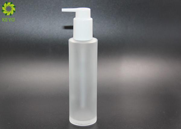 Frosted Glass Hair Oil Body Essential Oil Pump Bottle 100ml 120ml