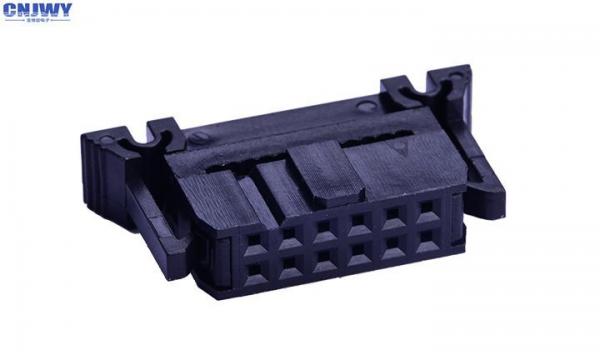 2.54MM Pitch IDC socket Female Connector with Butterfly hook PBT Insulation