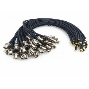 China Male To Male RF Cable Assemblies With Rear Mount FME To MMCX Male Connector supplier