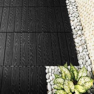 Residential Outdoor Decking Tile Embossed Waterproof Wood Deck Planks