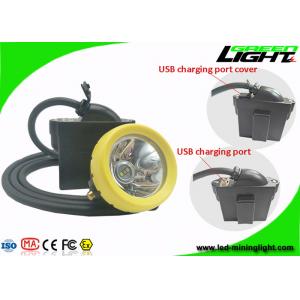 10000 Lux Brightness LED Mining Light Underground Rechargeable Headlamp With USB Charging