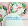 6 Inch Custom Printed Happy Birthday Disposable Paper Plates,100% Biodegradable