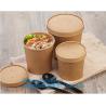 China paper soup cups with paper lids hot soup kraft paper cup,disposable kraft paper soup cup with paper lid,bagease package wholesale