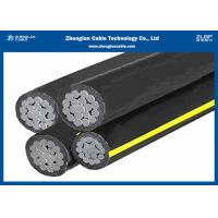 China IEC Standard Overhead Insulated Cable , 10kV ABC Quadruplex Service Drop Cable on sale