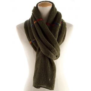 China True Fair Trade Thick Winter Infinity Scarf , Green / Blue Wool Ladies Knitted Scarves supplier