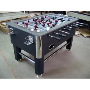 China Standard Soccer Game Table PVC Lamination With Leather Top Rail Steel Leg supplier