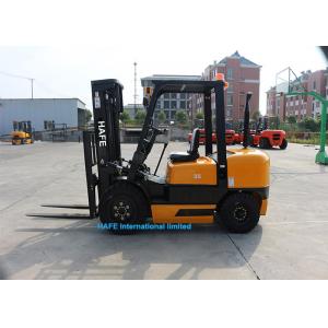 China Powershift 3.5T Diesel Forklift Truck 3 Stage 4.5m Mast With Forklift Angle Broom supplier