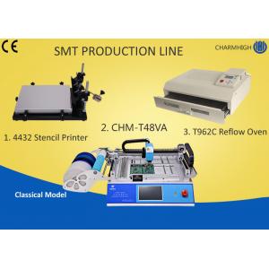 China Desktop SMT Production Line Pick Place, Stencil Printing Machine T962C Reflow Oven supplier