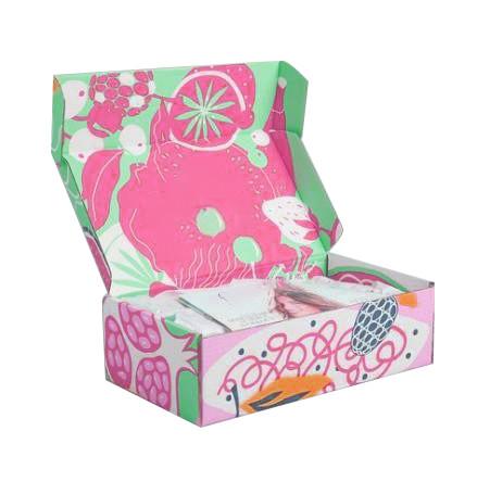Aspecto acanalado reciclado del multicolor de las cajas de la aduana material