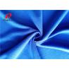 Brushed Clinquant Flannelette Blue Velvet Fabric 100% Polyester For Uniform