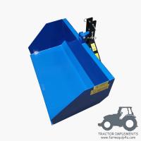 TSCP - Tractor 3 Point Tipping Trip Scoop; Farm Transport Box For Compact Tractor ;Dirt Scoop