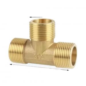 Copper 3 Way Elbow Connector Lpg Brass Tee With Internal And External Thread 1/8 1/4 3/4 Point