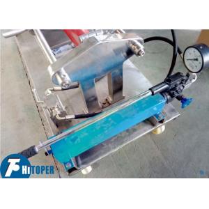 Laboratory Use Mobile Membrane Filter Press , 250x250mm Small Manual Filter Press Machine