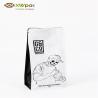 Food Grade Empty Tea Bags / Stand Up Self Seal Flat Bottom Coffee Bags