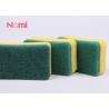 China Non - Scratching Nylon Scrubbing Pad , Rectangle Kitchen Scrub Sponge wholesale