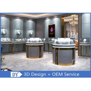 China 3D Design Store Jewelry Display Cases In Custom Size Logo / Jewellery Shop Furniture wholesale