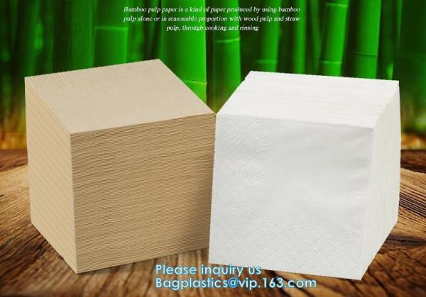 1/4 Fold Coffee Bar Beverage Black Paper Napkin,Printing paper napkin/decorative