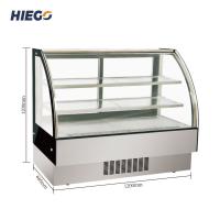 China 310l 390l Counter Top Cake Display Chiller Stand Refrigerator Table Top Cake Showcase 530l on sale