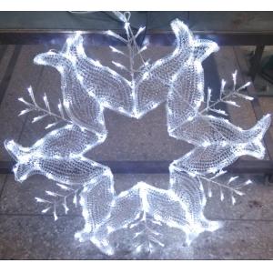 90cm led cool white crystal snowflake