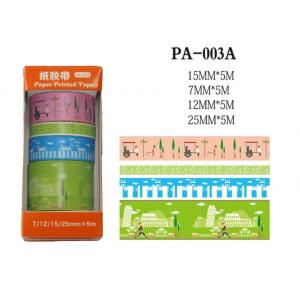 China PA003A WASHIテープ、印刷されたテープ、保護テープ、色テープ、装飾テープ supplier