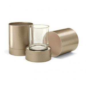 China Elegant air - proof gold stamping Paper Tube Packaging Box For Cap / Mug supplier