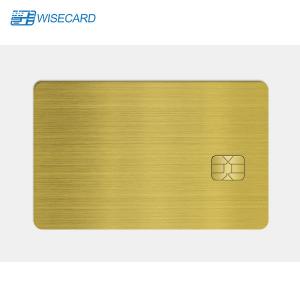 WCT Dual Interface NFC Metal Cards App Metal Business Card 4K Gold With QR Code